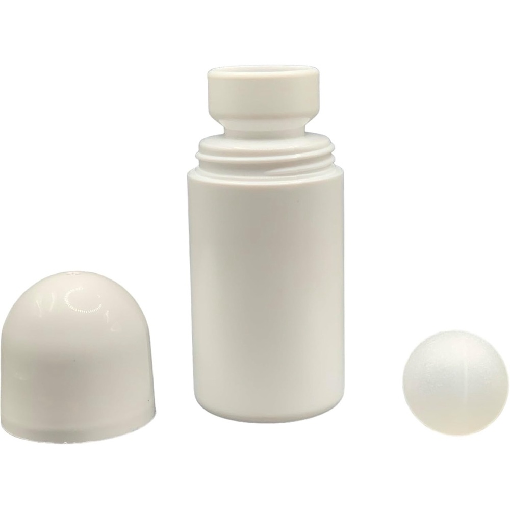 4 White Roll-On Bottles